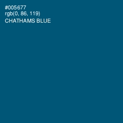 #005677 - Chathams Blue Color Image