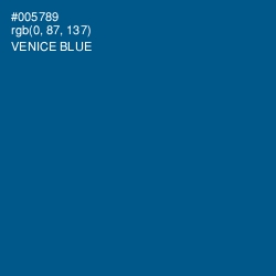 #005789 - Venice Blue Color Image