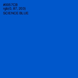 #0057CB - Science Blue Color Image