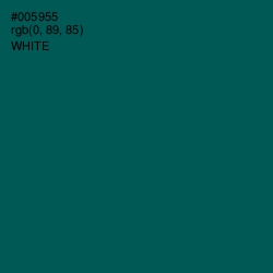 #005955 - Deep Sea Green Color Image