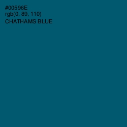 #00596E - Chathams Blue Color Image