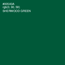 #005A3A - Sherwood Green Color Image
