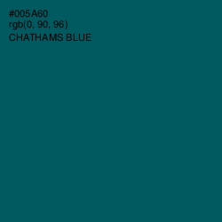 #005A60 - Chathams Blue Color Image