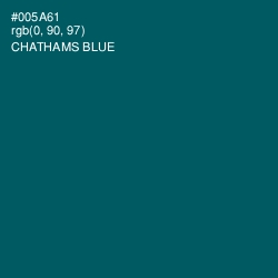 #005A61 - Chathams Blue Color Image