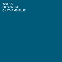 #005A79 - Chathams Blue Color Image