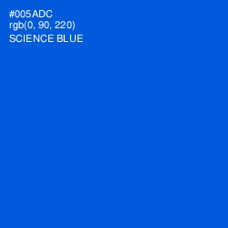 #005ADC - Science Blue Color Image
