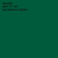 #005B3C - Sherwood Green Color Image