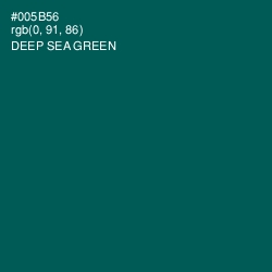 #005B56 - Deep Sea Green Color Image