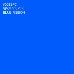 #005BFC - Blue Ribbon Color Image