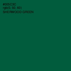 #005C3C - Sherwood Green Color Image