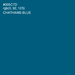 #005C7D - Chathams Blue Color Image