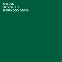 #005D3D - Sherwood Green Color Image