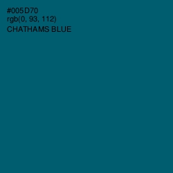 #005D70 - Chathams Blue Color Image