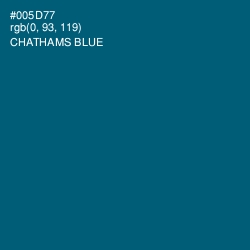 #005D77 - Chathams Blue Color Image