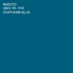 #005D7C - Chathams Blue Color Image