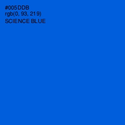 #005DDB - Science Blue Color Image