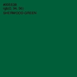 #005E38 - Sherwood Green Color Image