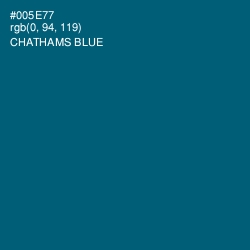 #005E77 - Chathams Blue Color Image