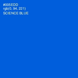 #005EDD - Science Blue Color Image