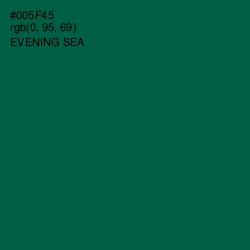 #005F45 - Evening Sea Color Image