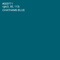 #005F71 - Chathams Blue Color Image