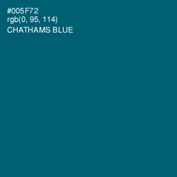 #005F72 - Chathams Blue Color Image