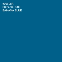 #00608A - Bahama Blue Color Image