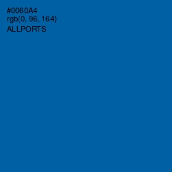 #0060A4 - Allports Color Image