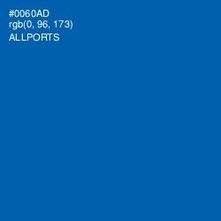 #0060AD - Allports Color Image