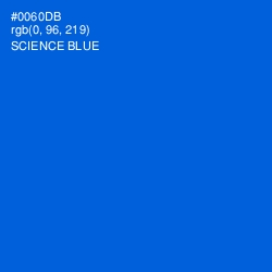 #0060DB - Science Blue Color Image