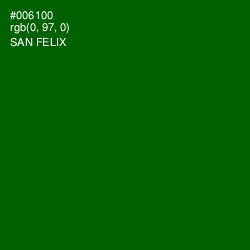 #006100 - San Felix Color Image