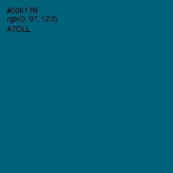 #00617B - Atoll Color Image