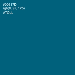 #00617D - Atoll Color Image