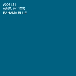 #006181 - Bahama Blue Color Image