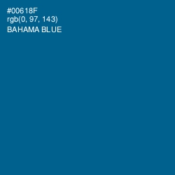 #00618F - Bahama Blue Color Image