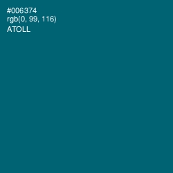 #006374 - Atoll Color Image
