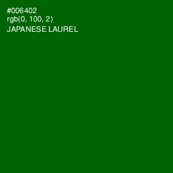 #006402 - Japanese Laurel Color Image