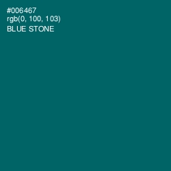 #006467 - Blue Stone Color Image