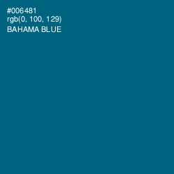 #006481 - Bahama Blue Color Image