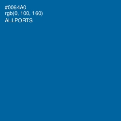 #0064A0 - Allports Color Image