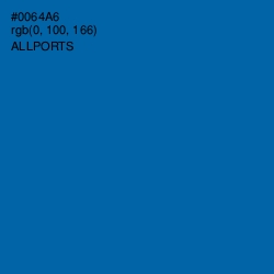 #0064A6 - Allports Color Image