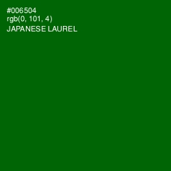 #006504 - Japanese Laurel Color Image