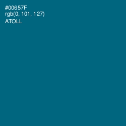 #00657F - Atoll Color Image