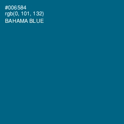 #006584 - Bahama Blue Color Image