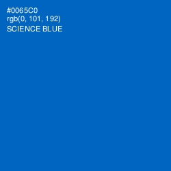 #0065C0 - Science Blue Color Image
