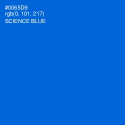 #0065D9 - Science Blue Color Image