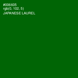 #006605 - Japanese Laurel Color Image