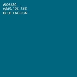 #006680 - Blue Lagoon Color Image