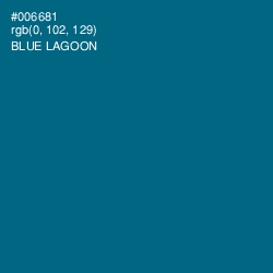 #006681 - Blue Lagoon Color Image