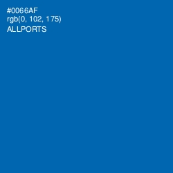 #0066AF - Allports Color Image